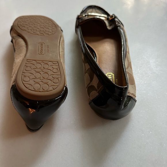 COACH (8B) Women's Berdina Loafer Signature Logo Flats Brown Khaki - Picture 5 of 11